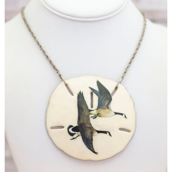 24 inch, Vintage Flying Goose Necklace by Sand Dollar - B2 - Picture 2 of 3